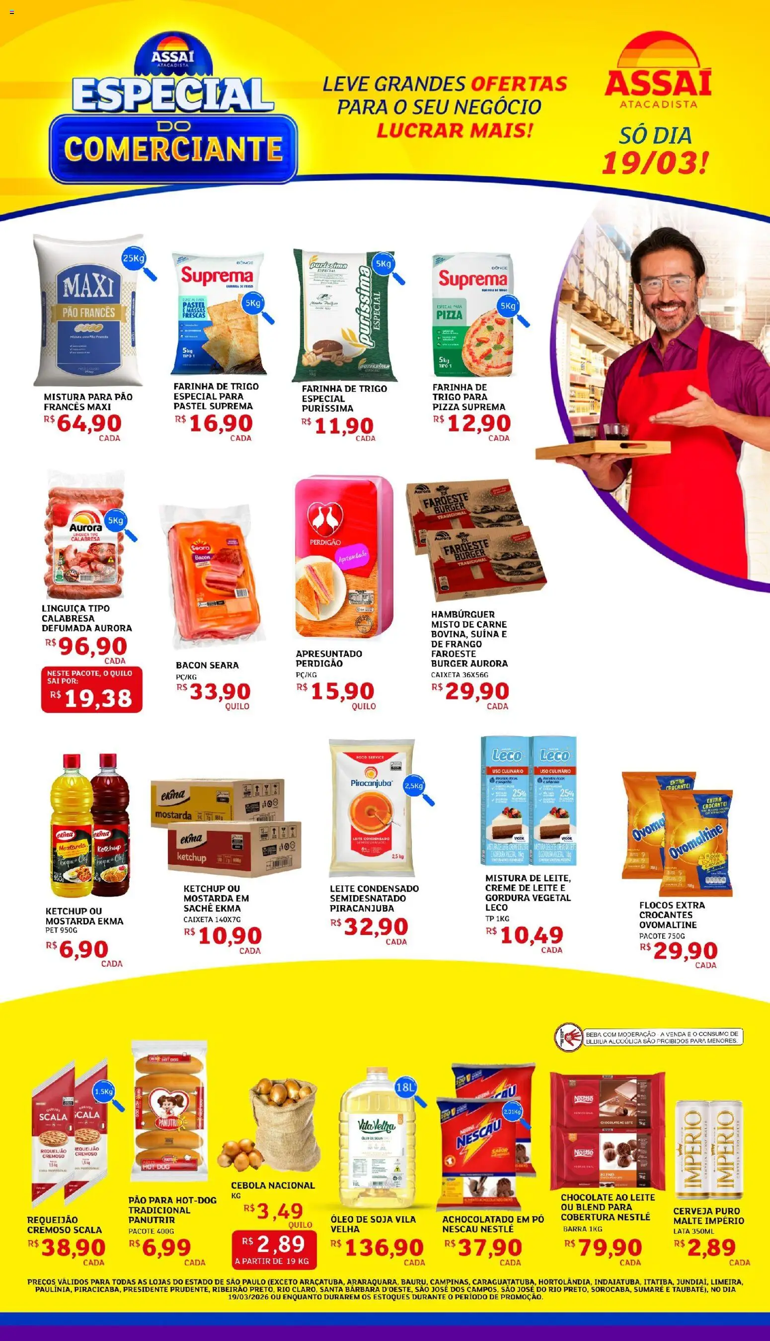 Pré-Visualização do folheto "Assaí Atacadista ofertas - SP" da loja Assaí Atacadista válido a partir de 19/03/2026