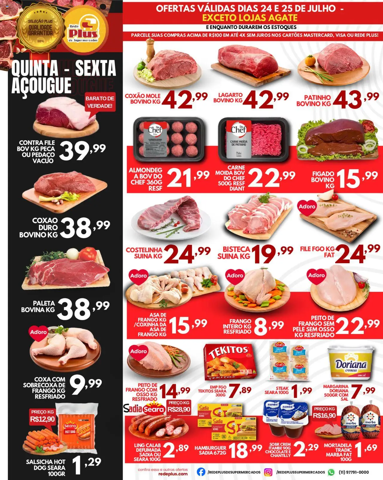 Rede Plus Supermercados folheto "Ofertas da semana" válido a partir de 24/07/2025 - número de página 1