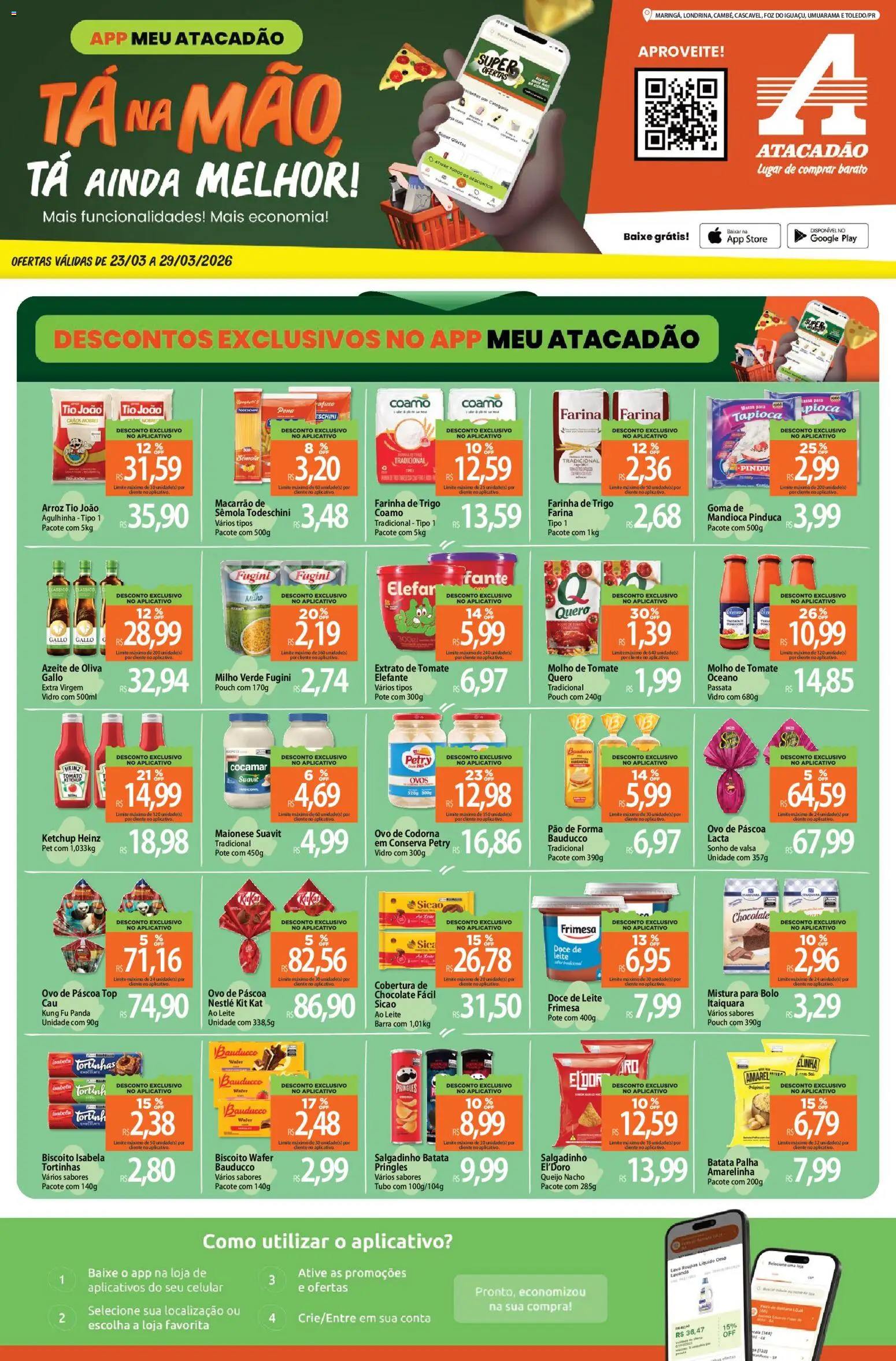 Pré-Visualização do folheto "Atacadão ofertas - PR" da loja Atacadão válido a partir de 23/03/2026