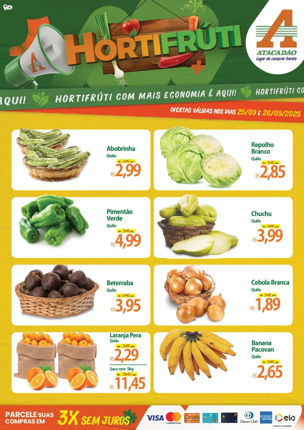 Atacadão folheto "Ofertas - AL" válido a partir de 25/09/2025 - número de página 1
