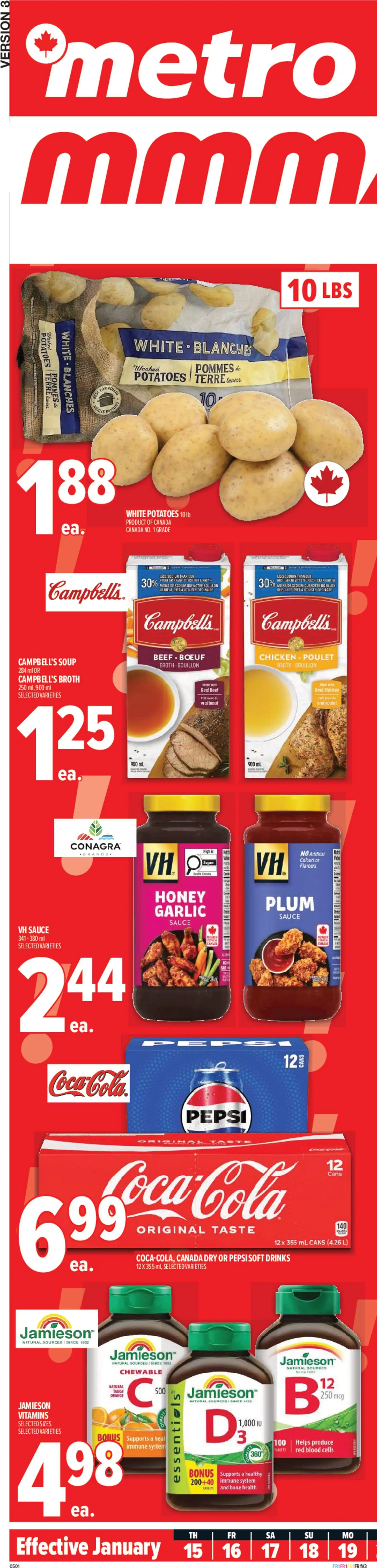 Preview of leaflet Montréal from shop Metro is valid from Jan 15, 2026