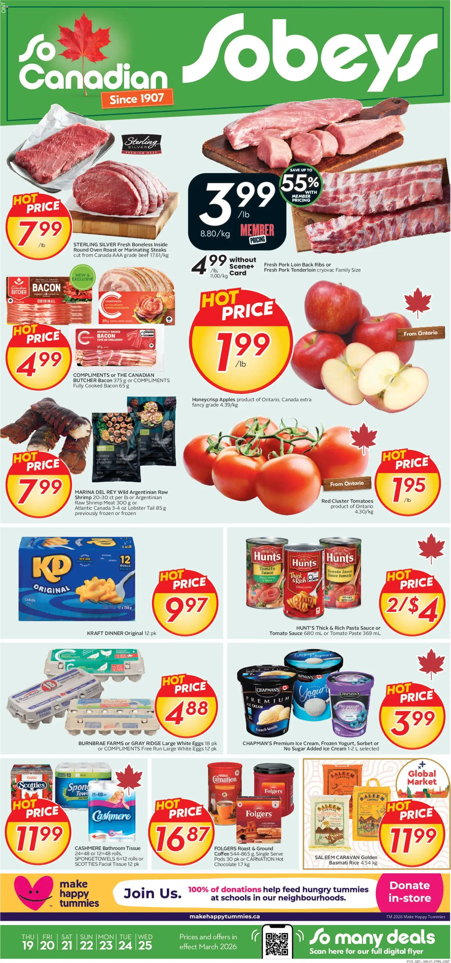 Preview of leaflet Sobeys weekly flyer / circulaire from shop Sobeys is valid from Mar 19, 2026