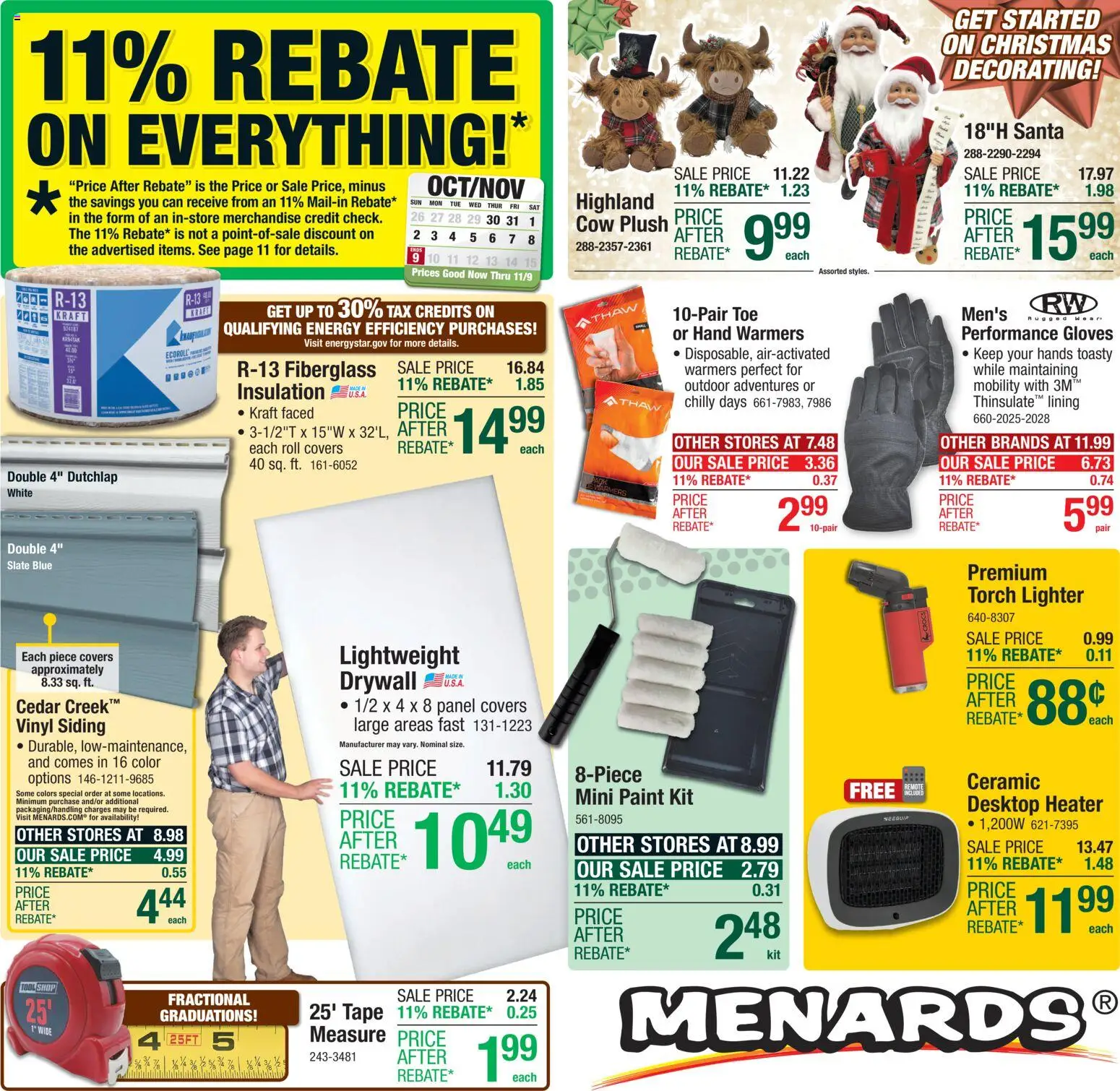 Ad Preview of Menards Weekly Ad from 10/29/2025