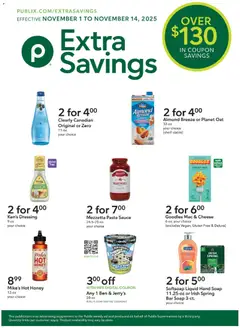 Ad Preview of Publix Extra Savings from 11/01/2025
