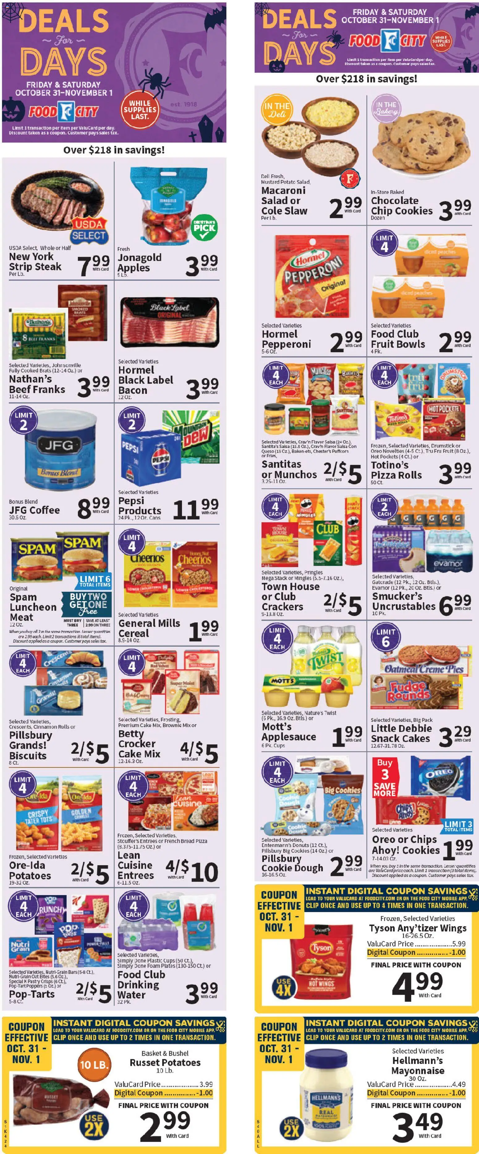 Ad Preview of Food City Weekly Ad from 10/29/2025