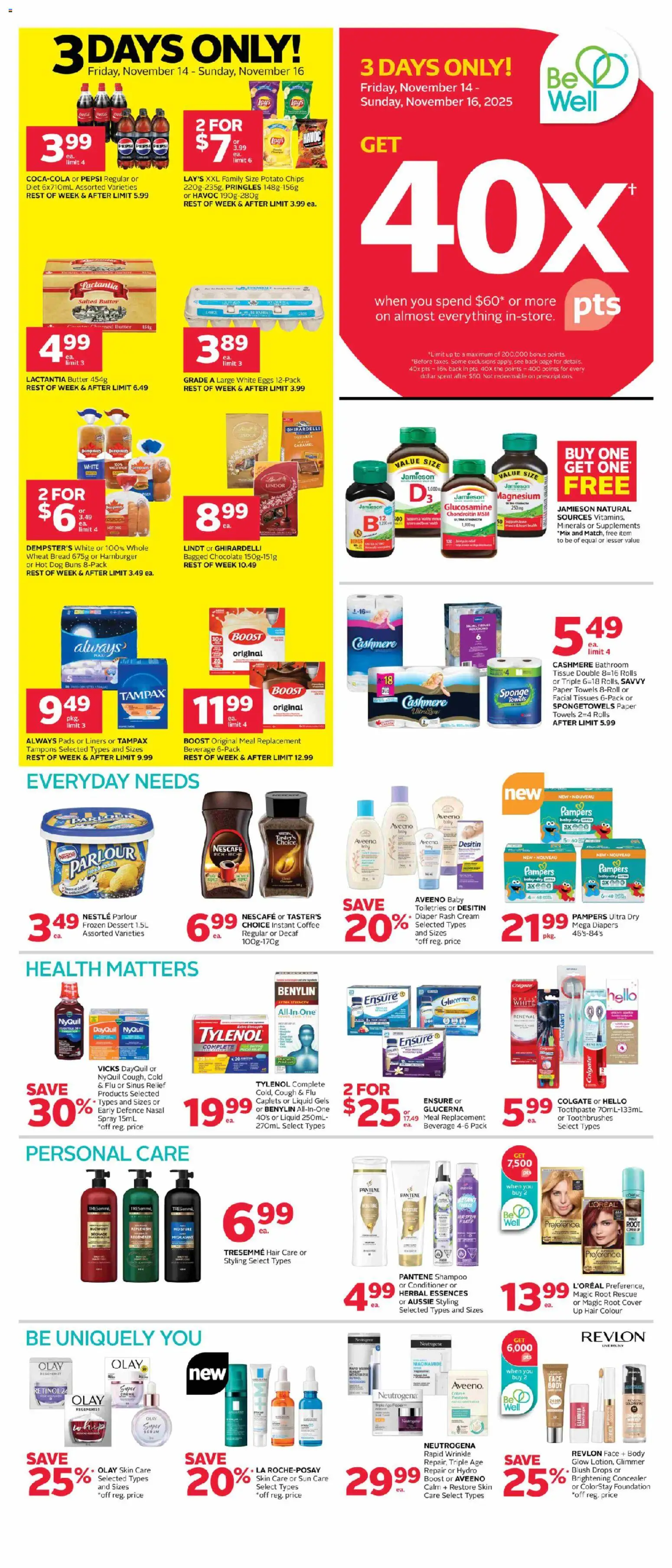 Preview of leaflet Weekly flyer / circulaire from shop Rexall is valid from Nov 14, 2025
