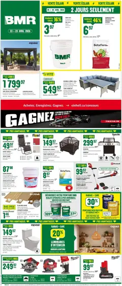 Un aperçu du dépliant BMR weekly flyer / circulaire du magasin BMR est valide à partir 23 avr. 2026