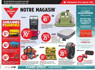 Preview of leaflet Circulaire from shop Canadian Tire is valid from Feb 26, 2026