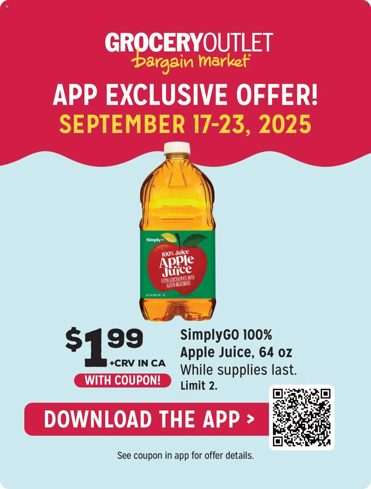 Grocery Outlet Weekly Ad from 09/17/2025 - Flyer - Page number 1