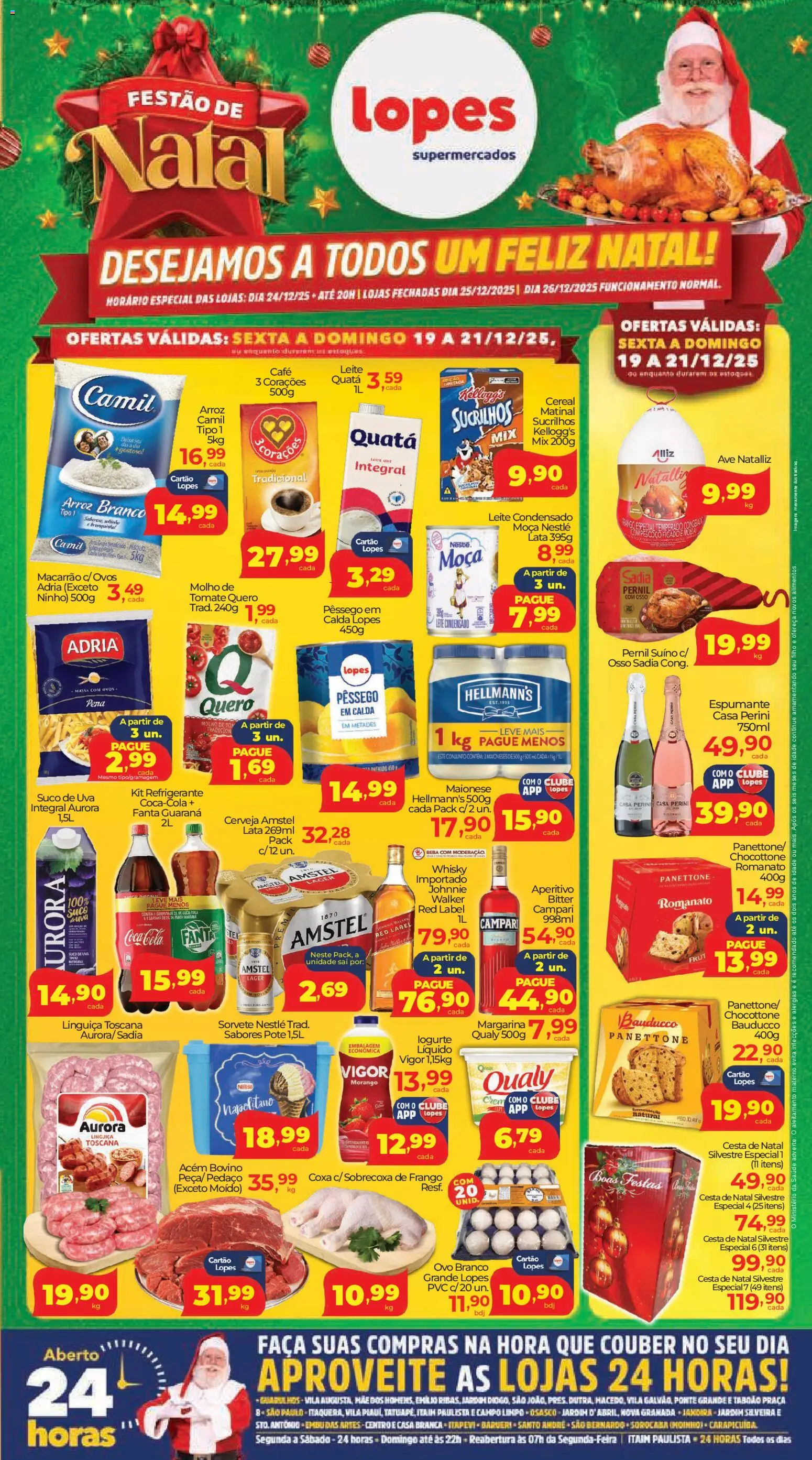 Pré-Visualização do folheto "Ofertas da semana" da loja Lopes Supermercados válido a partir de 19/12/2025