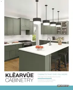 Ad Preview of Menards Klëarvūe Cabinetry from 03/01/2025