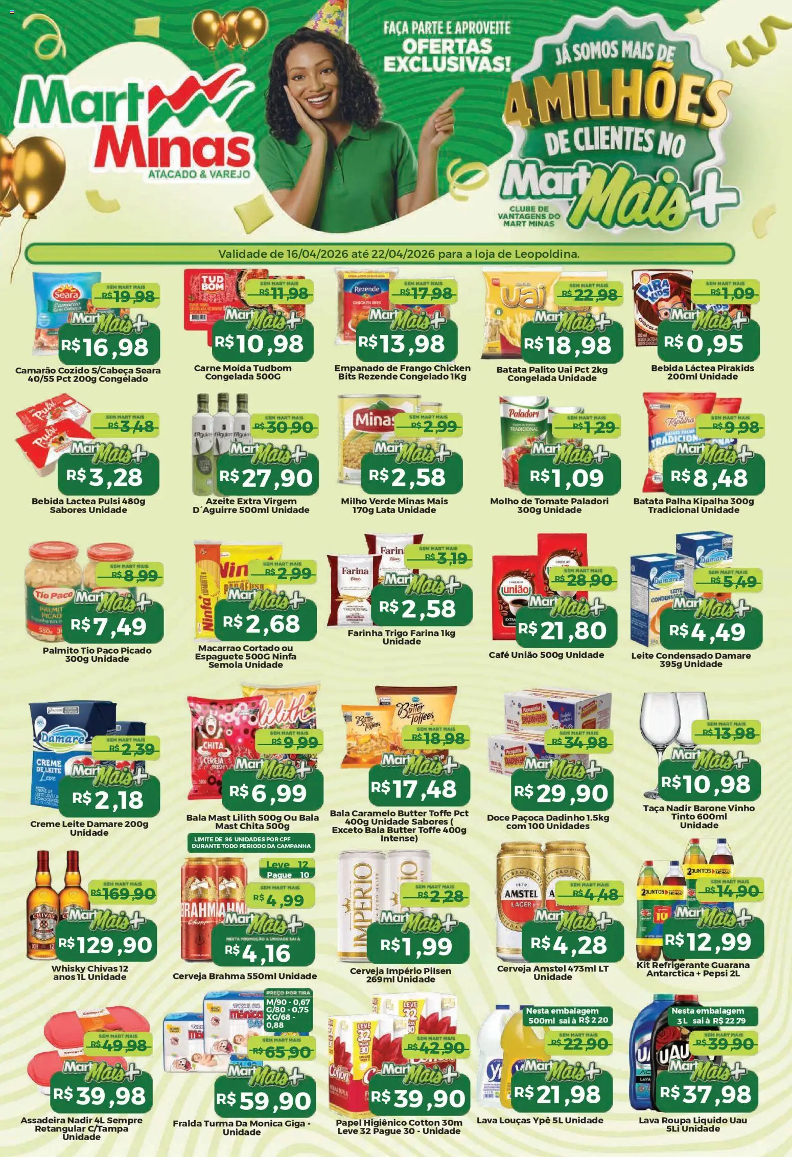 Pré-Visualização do folheto "Mart Minas ofertas Semanal" da loja Mart Minas válido a partir de 16/04/2026