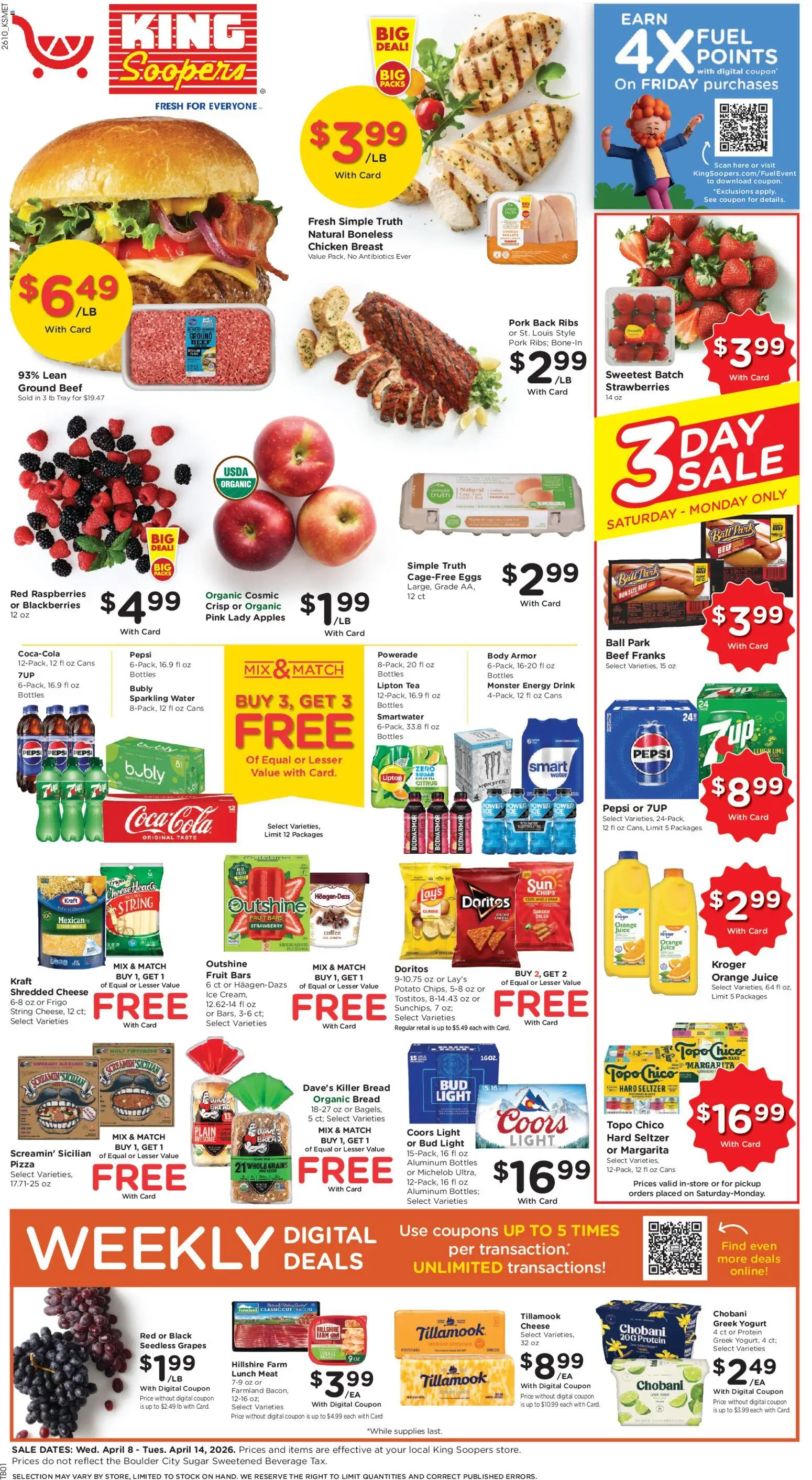 Ad Preview of King Soopers King Soopers Weekly Ad from 04/08/2026