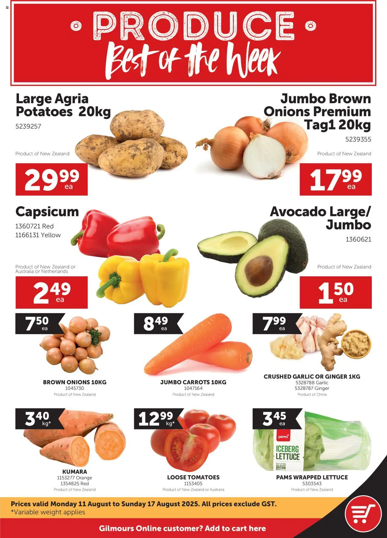 Catalogue Gilmours catalogue valid from 11 Aug 2025 - page 1