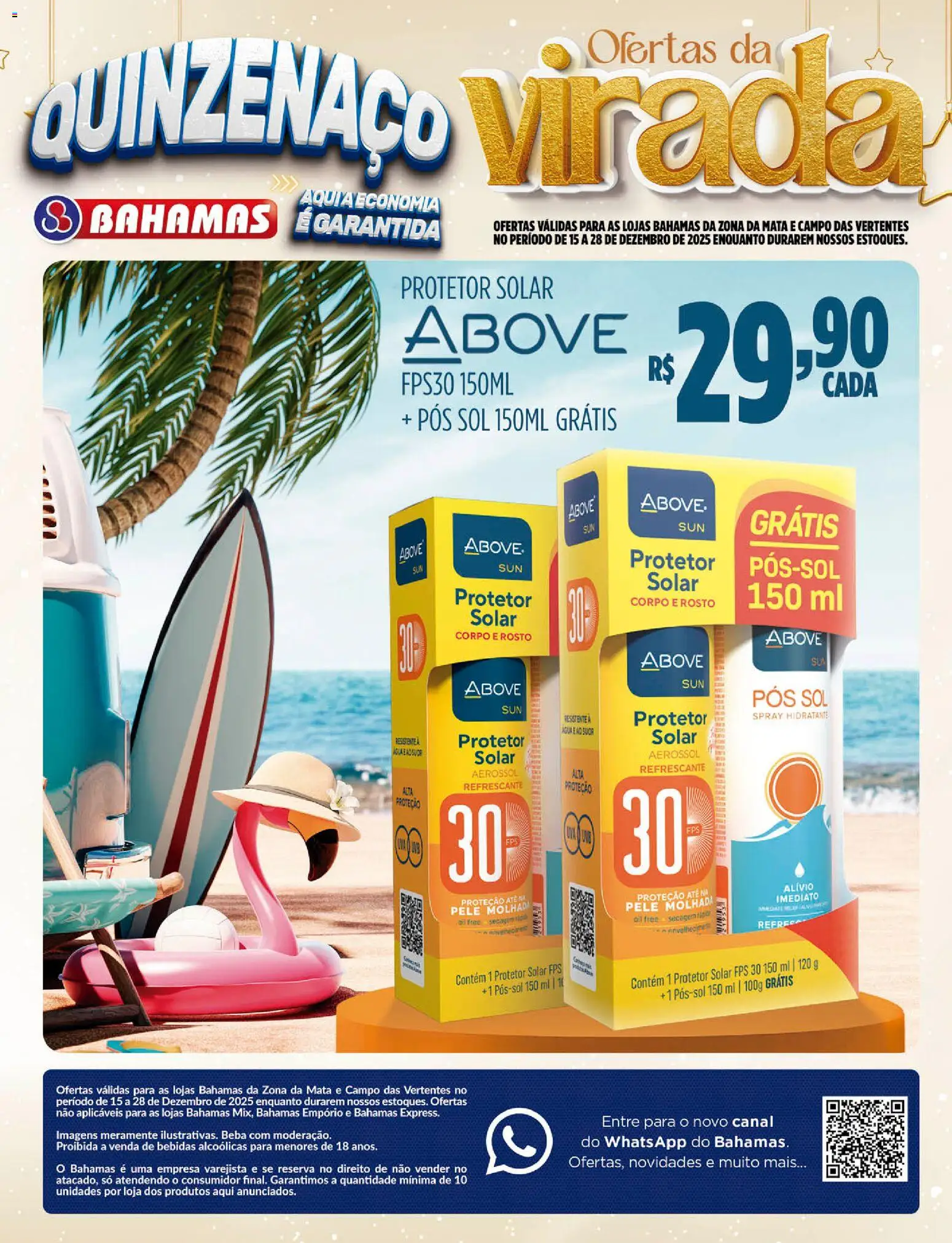 Pré-Visualização do folheto "Ofertas da semana" da loja Bahamas Supermercados válido a partir de 15/12/2025