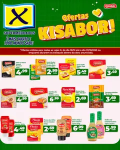 Pré-Visualização do folheto "Ofertas Kisabor" da loja X Supermercados válido a partir de 18/10/2025