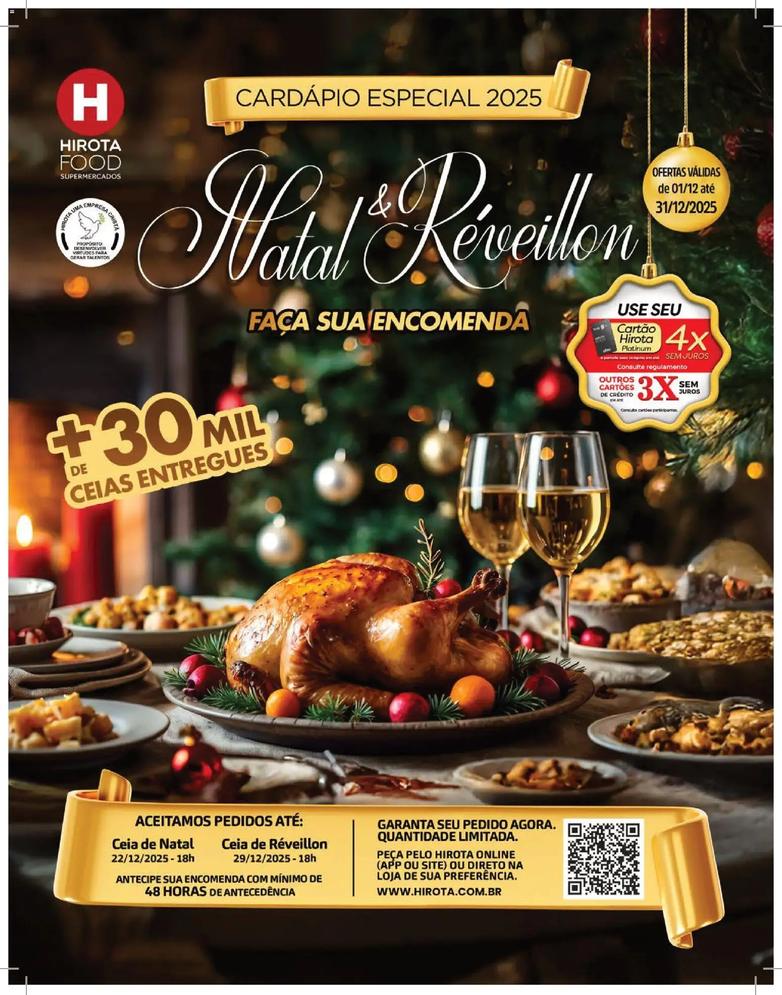 Pré-Visualização do folheto "Ofertas Cardápio Especial" da loja Hirota Food válido a partir de 01/12/2025