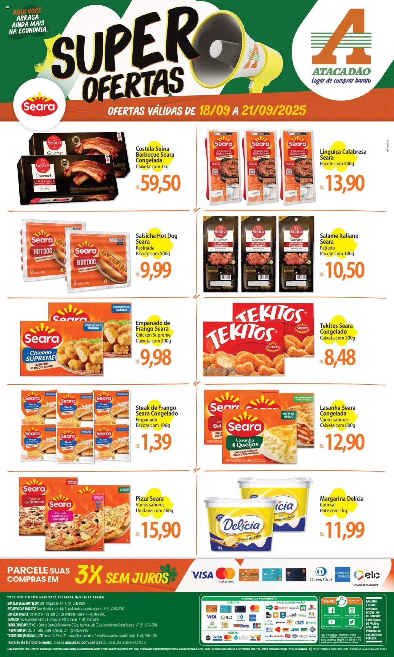 Atacadão folheto "Ofertas - DF" válido a partir de 18/09/2025 - número de página 1