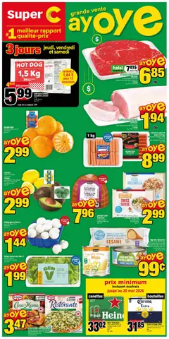 Preview of leaflet Super C weekly flyer - Sept-Îles from shop Super C is valid from Apr 23, 2026
