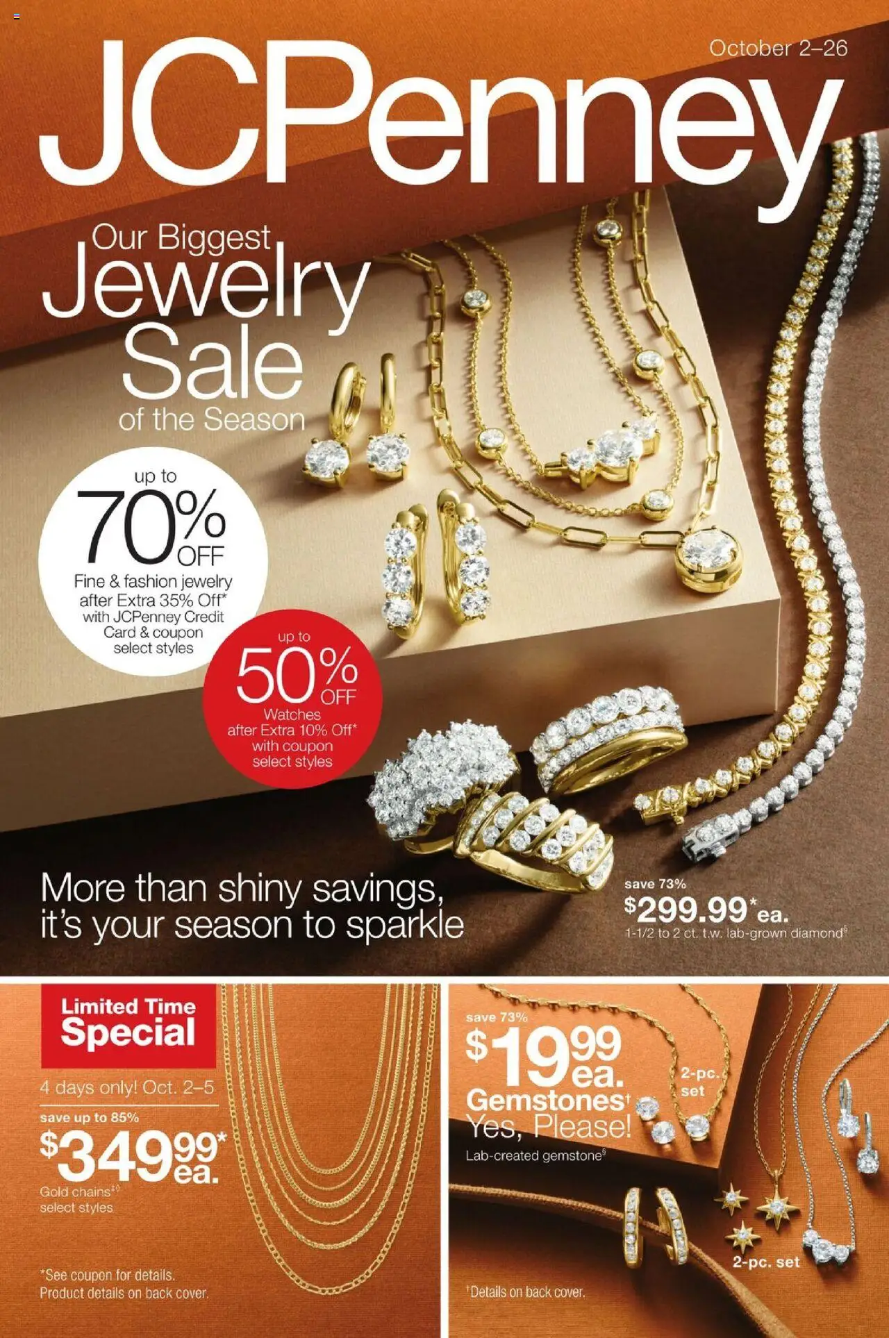 Ad Preview of JCPenney Our Biggest Jewelry Sale of the Season from 10/02/2025