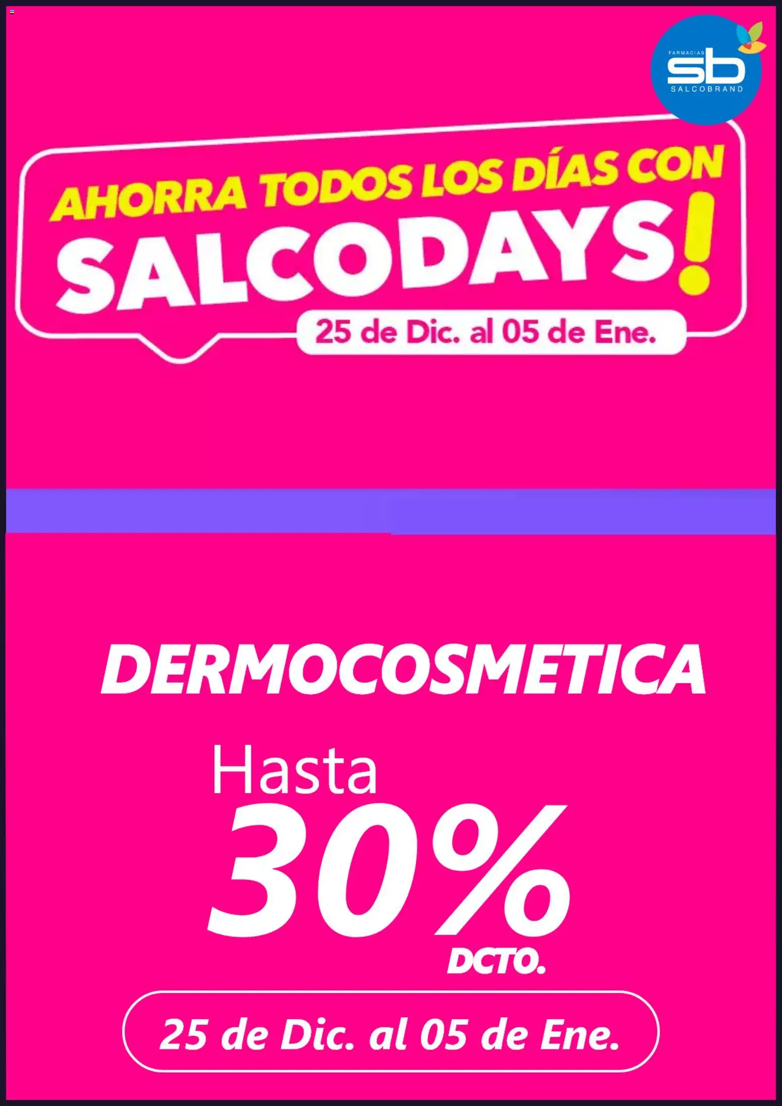 Folleto de la tienda Salcobrand válido desde el 29.12.2025 