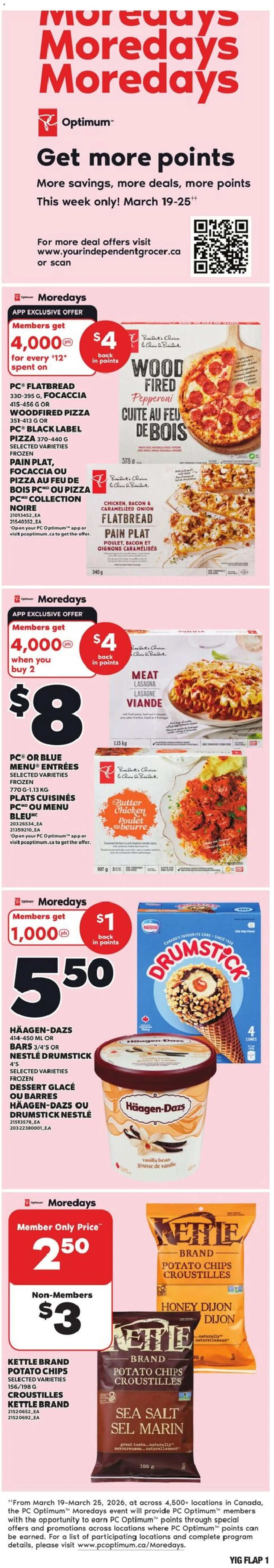 Preview of leaflet Independent Grocer weekly flyer / circulaire from shop Independent Grocer is valid from Mar 19, 2026
