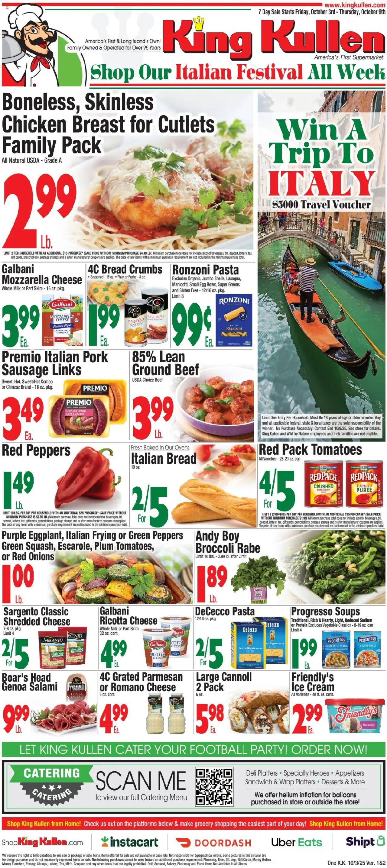 King Kullen Weekly Ad from 10/02/2025 - Flyer - Page number 1