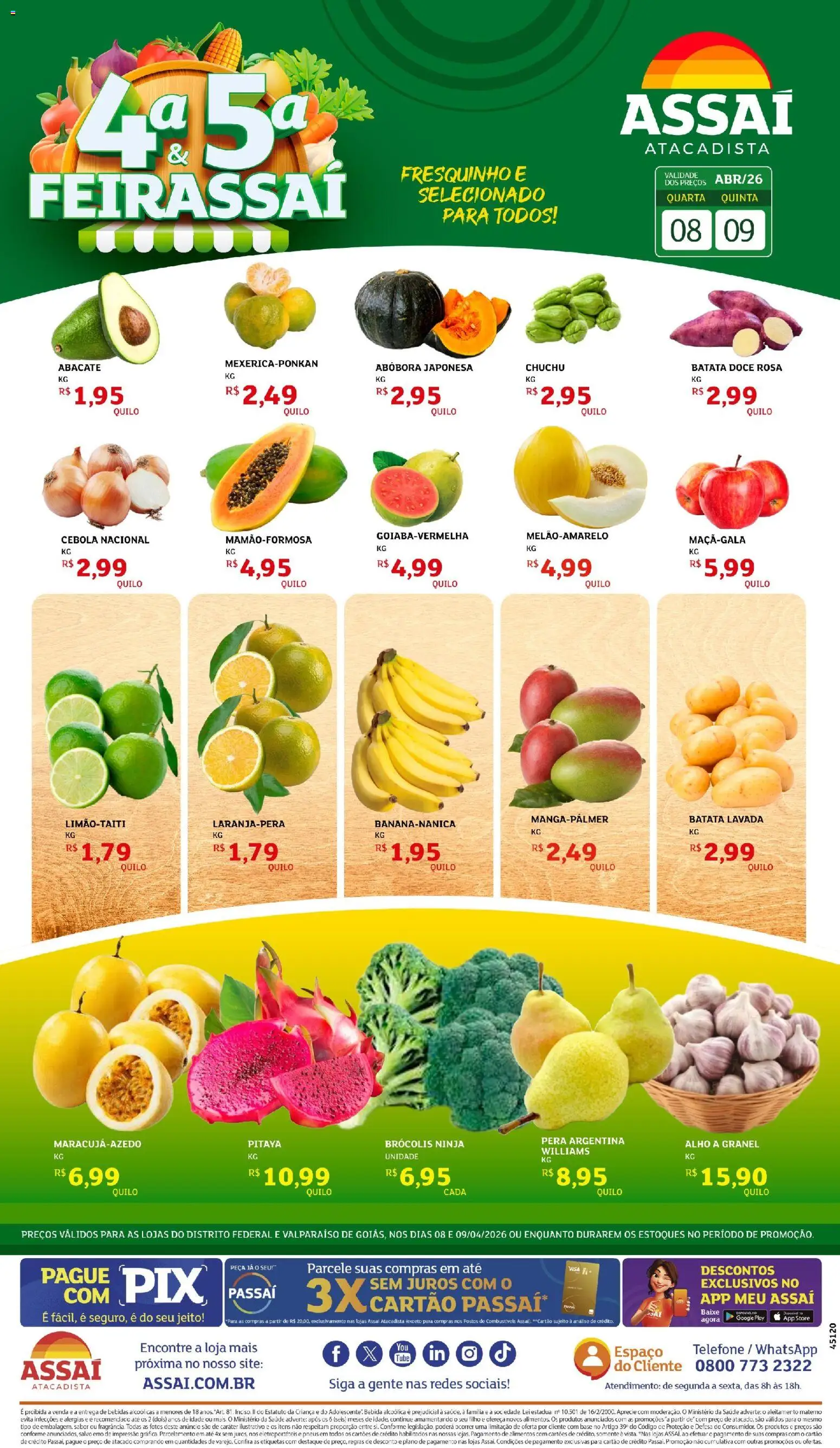 Pré-Visualização do folheto "Assaí Atacadista ofertas - DF" da loja Assaí Atacadista válido a partir de 08/04/2026