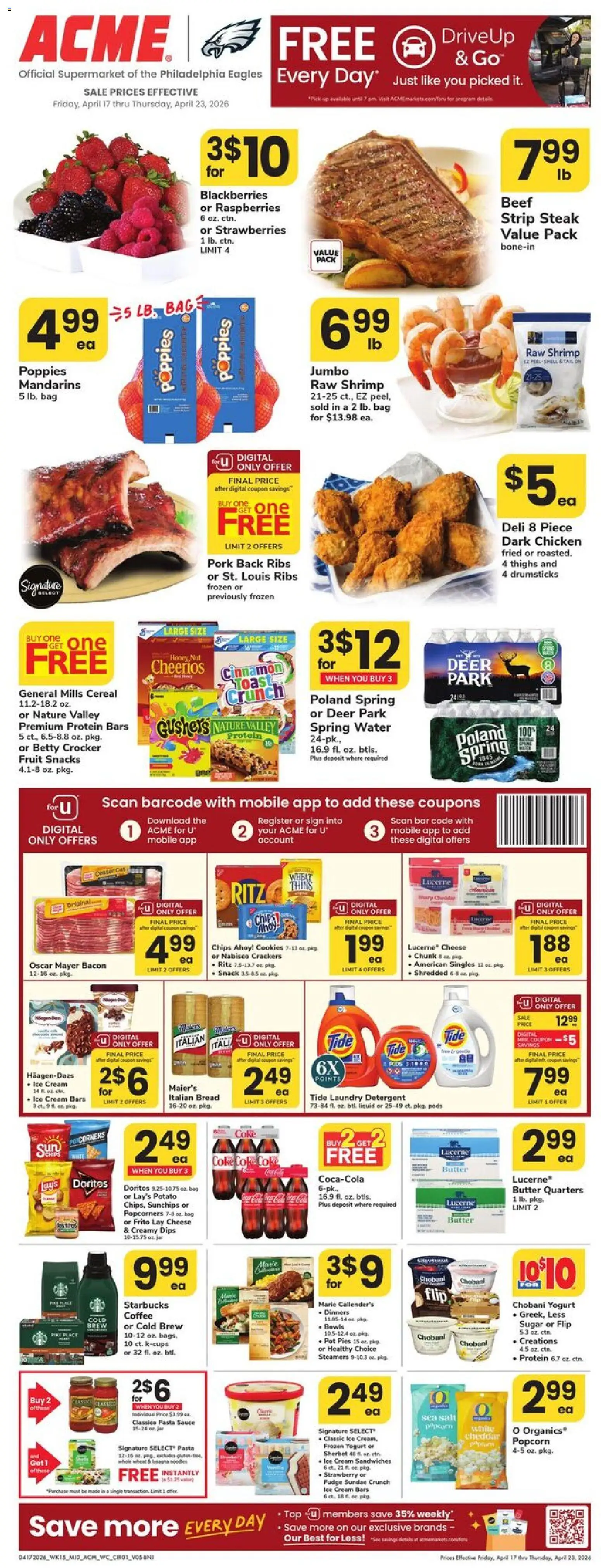 Ad Preview of Acme Acme Weekly Ad - NJ from 04/17/2026