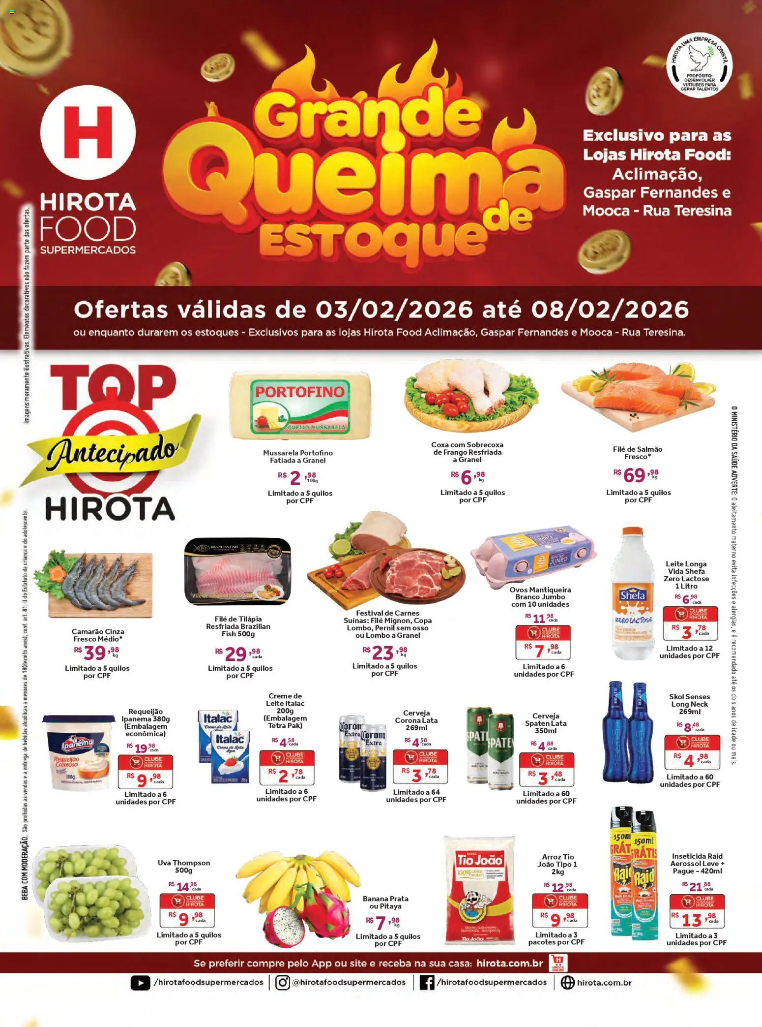 Pré-Visualização do folheto "Ofertas da semana" da loja Hirota Food válido a partir de 03/02/2026