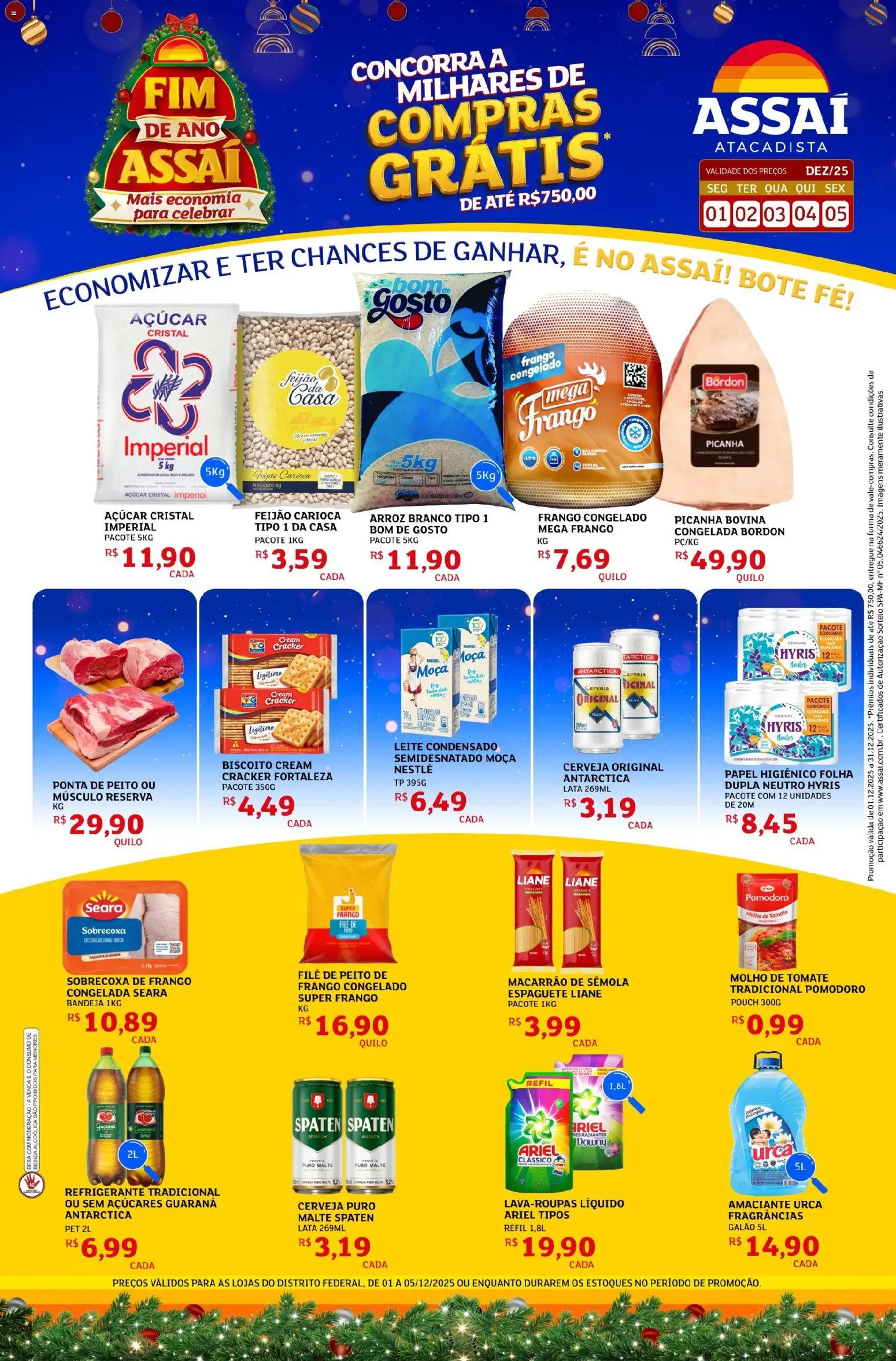 Pré-Visualização do folheto "Encarte - DF" da loja Assaí Atacadista válido a partir de 01/12/2025