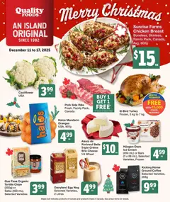 Un aperçu du dépliant Weekly flyer / circulaire du magasin Quality Foods est valide à partir 11 déc. 2025