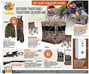 Un aperçu du dépliant Weekly flyer / circulaire du magasin Cabelas est valide à partir 25 sept. 2025