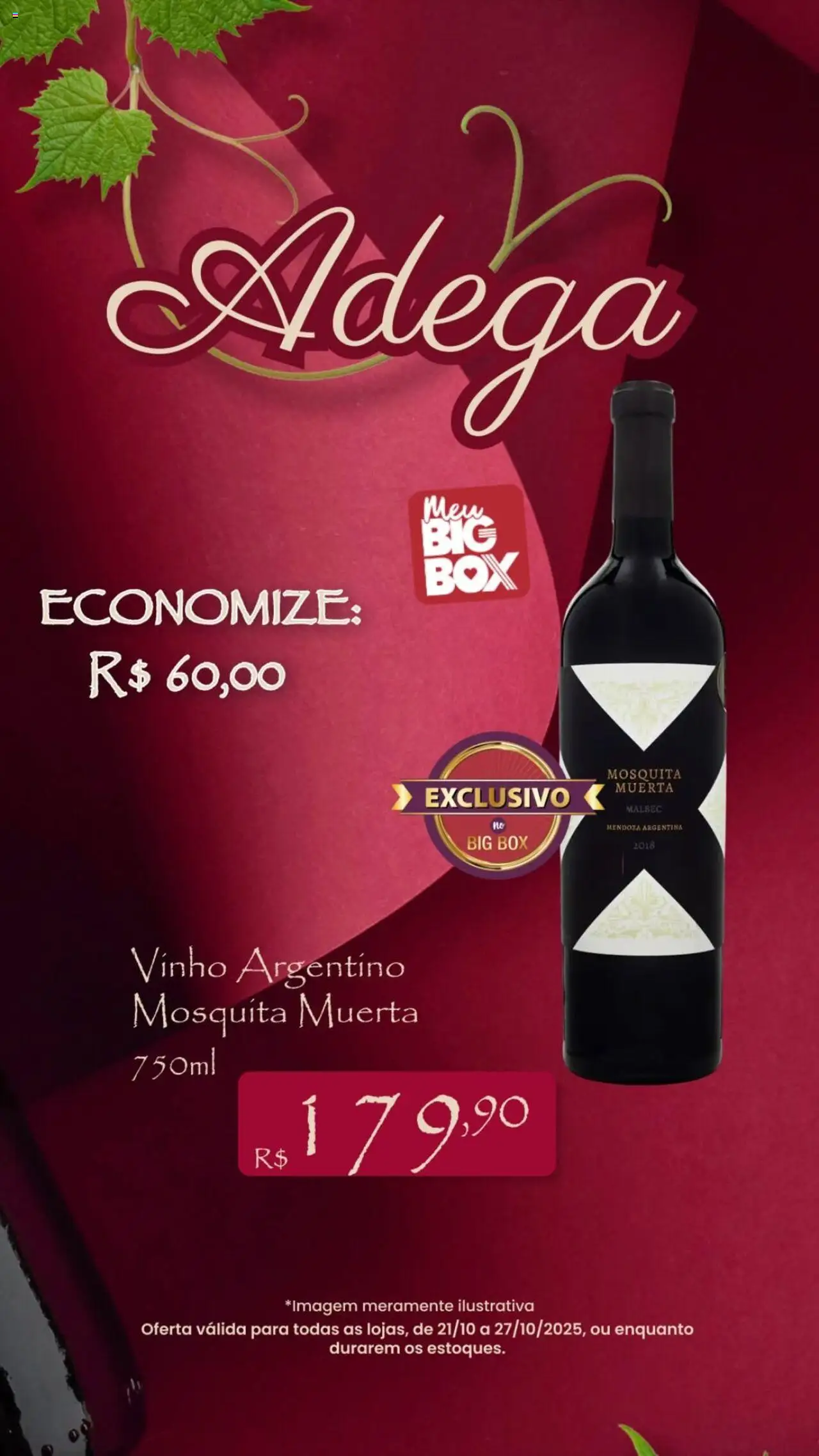 Big Box folheto "Ofertas Adega" válido a partir de 21/10/2025 - número de página 1