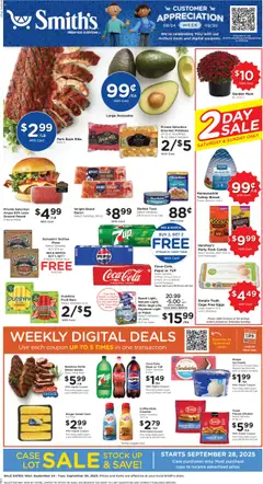 Ad Preview of Smith's Weekly Ad from 09/24/2025
