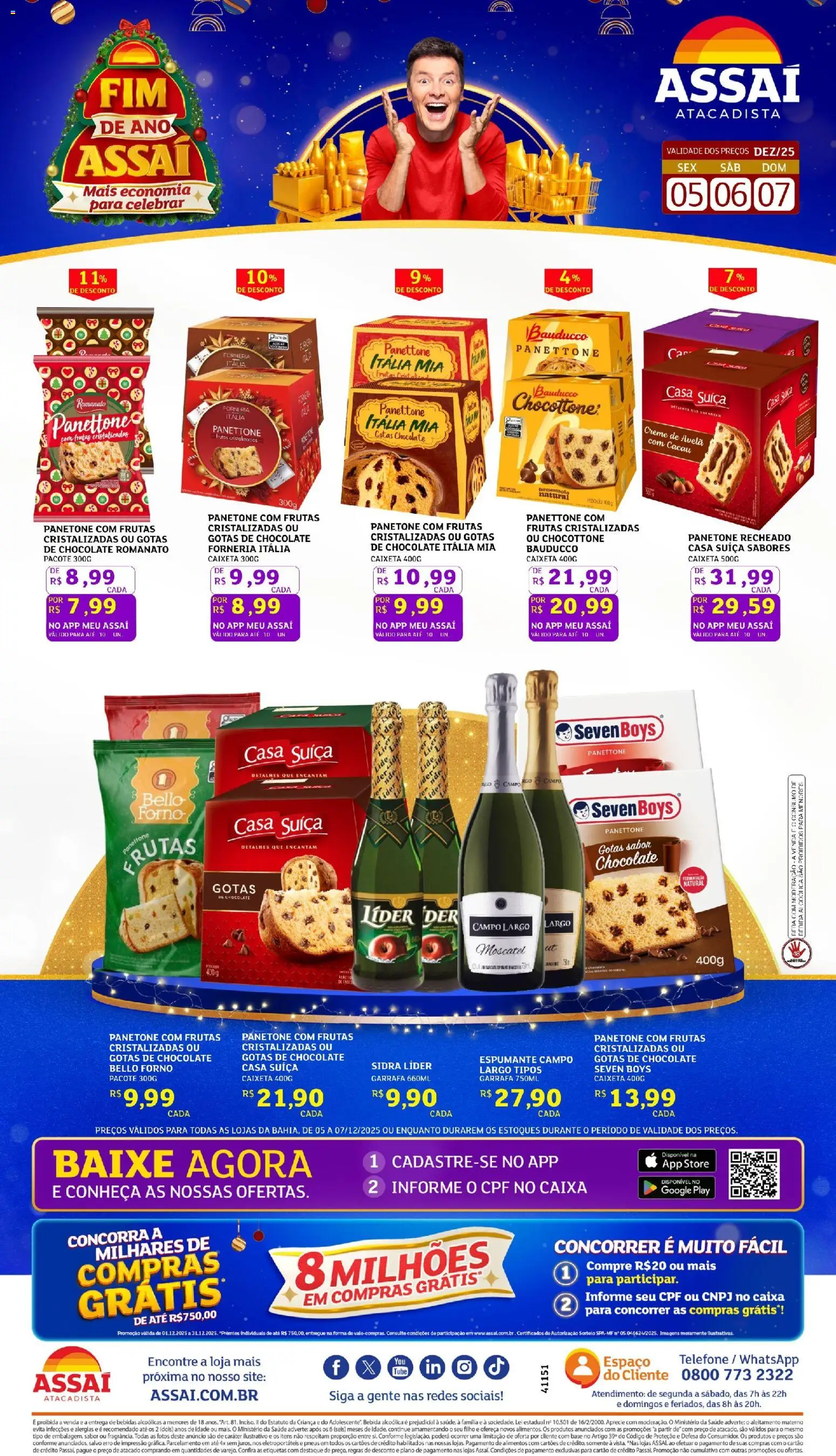 Pré-Visualização do folheto "Encarte - BA" da loja Assaí Atacadista válido a partir de 05/12/2025