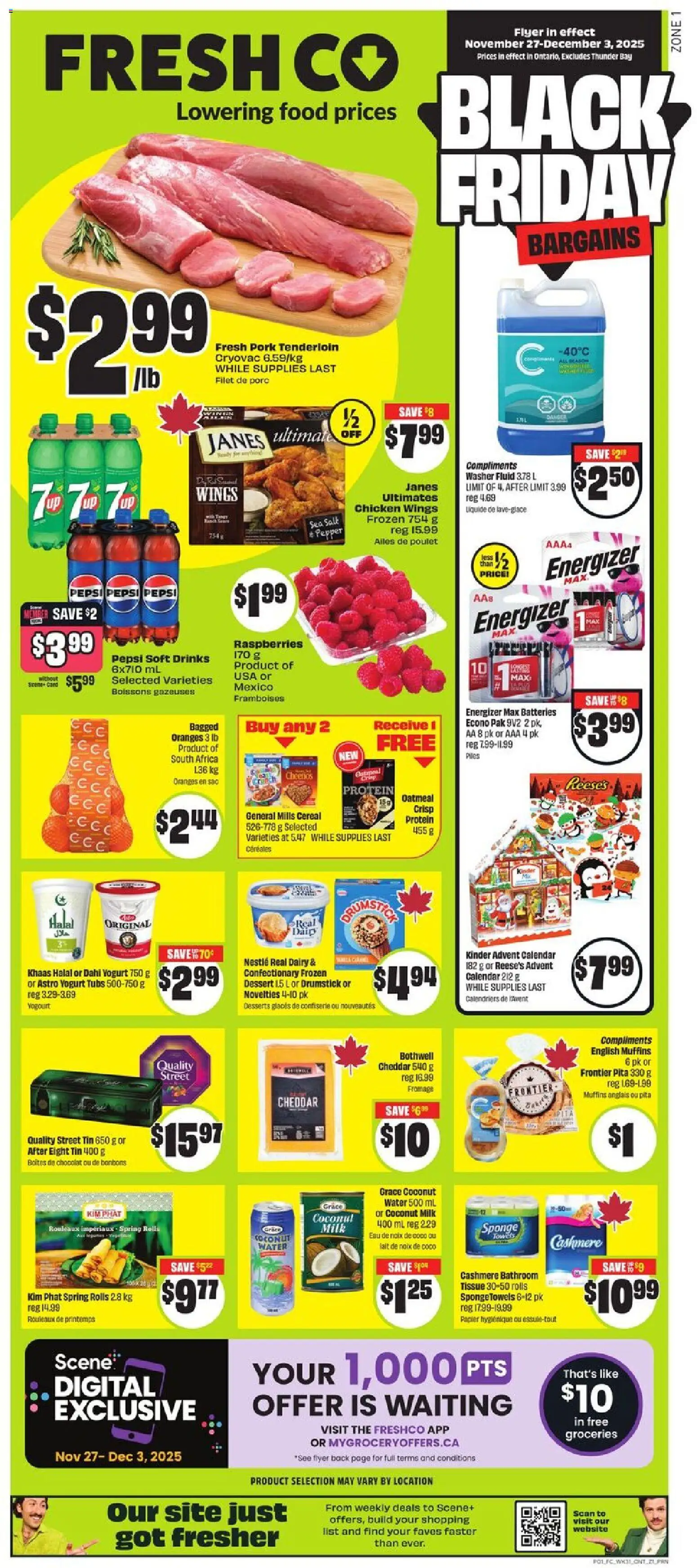 Preview of leaflet Black Friday from shop FreshCo is valid from Nov 27, 2025