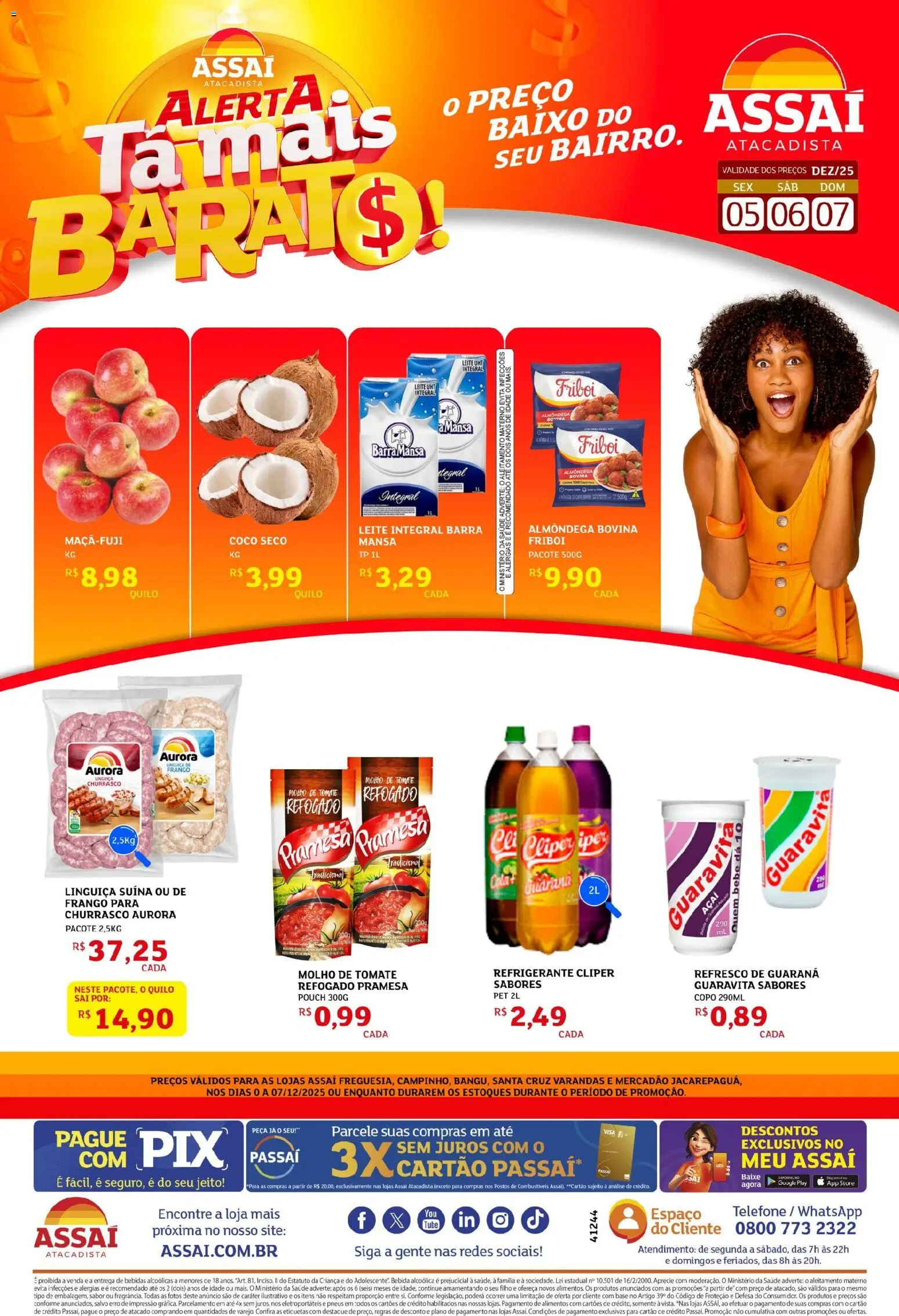 Pré-Visualização do folheto "Encarte - RJ" da loja Assaí Atacadista válido a partir de 05/12/2025