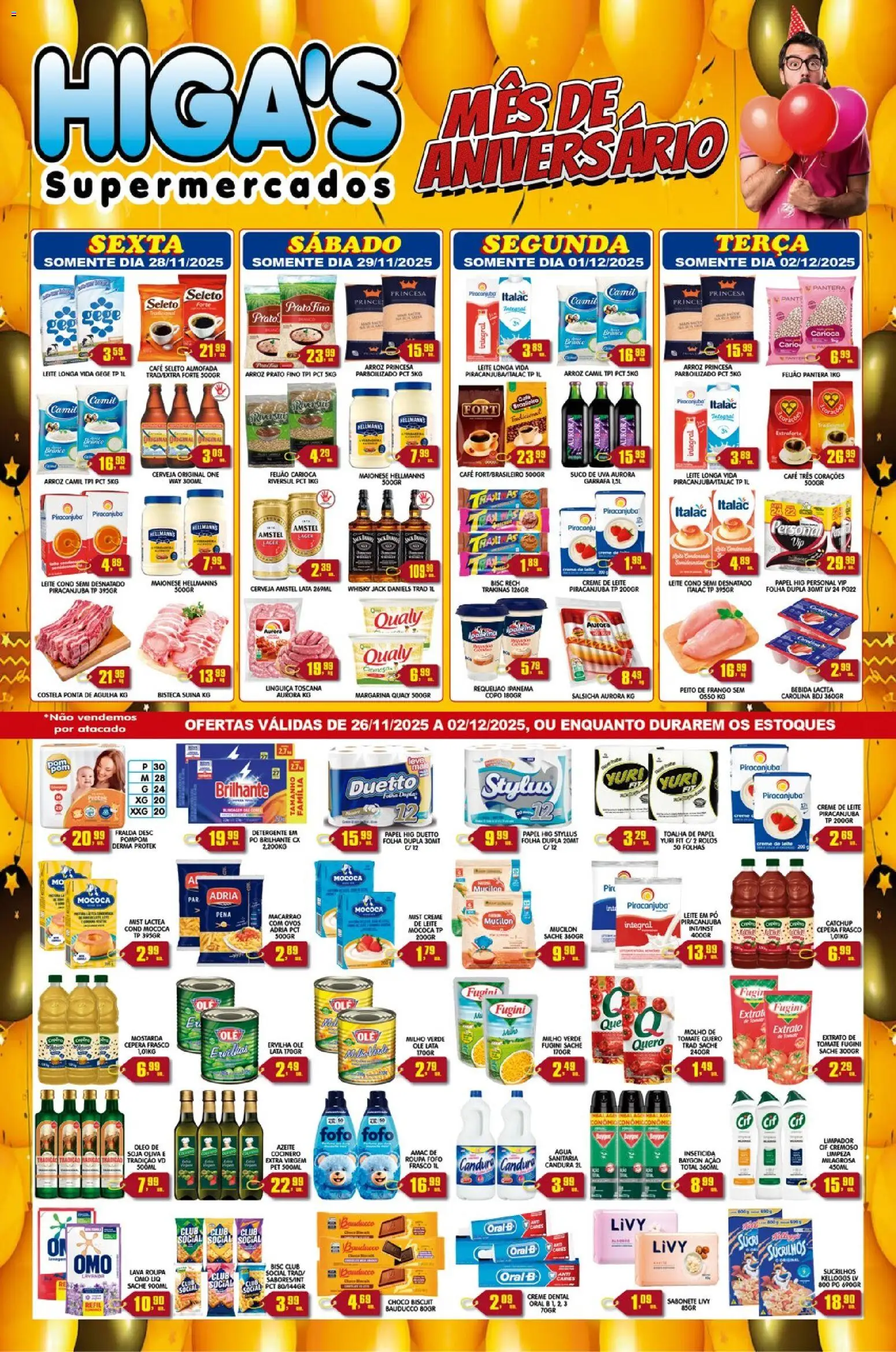 Pré-Visualização do folheto "Ofertas da semana" da loja Higa's Supermercado válido a partir de 26/11/2025