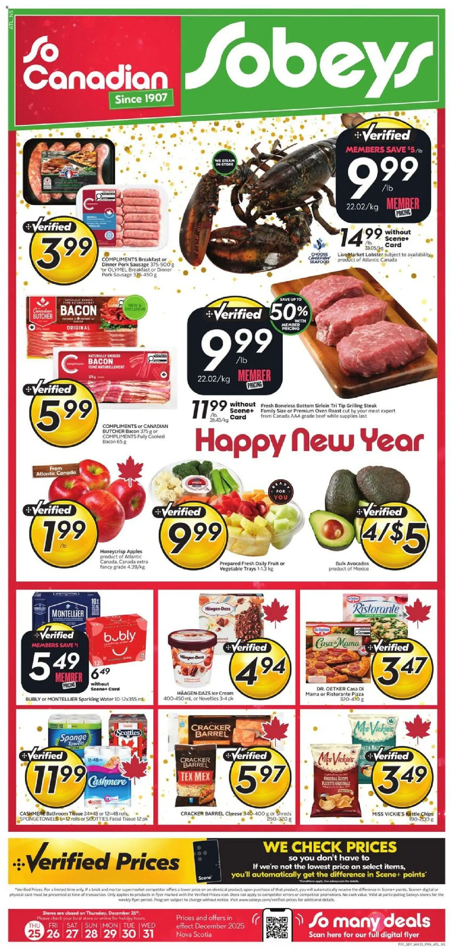 Preview of leaflet Weekly Flyer - NS from shop Sobeys is valid from Dec 25, 2025