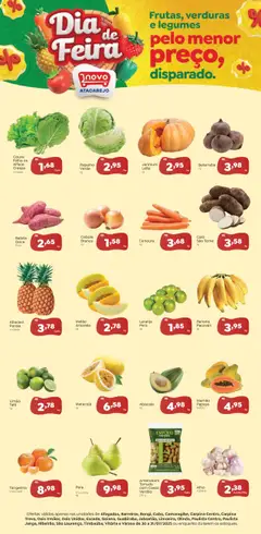 Pré-Visualização do folheto "Ofertas Dia de Feira" da loja Novo Atacarejo válido a partir de 30/07/2025