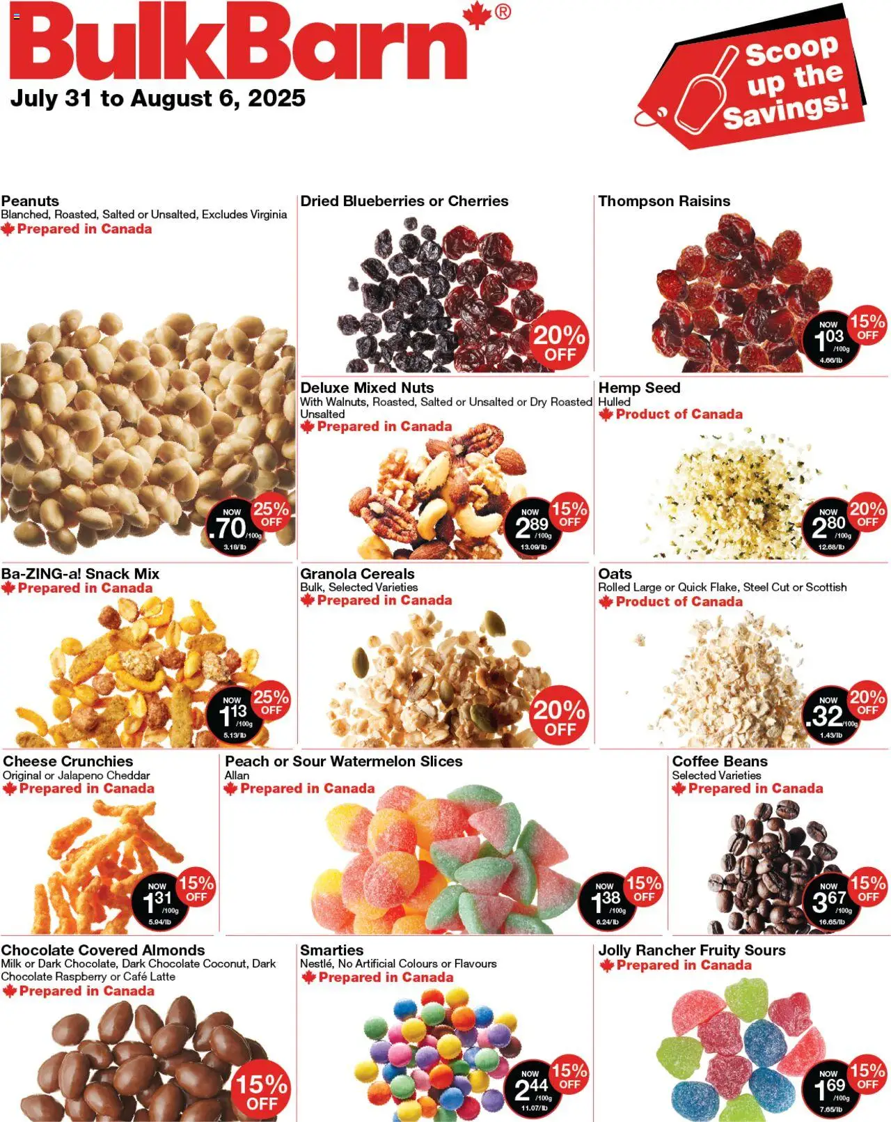 Bulk Barn flyer valid from Jul 31, 2025 - page number 1