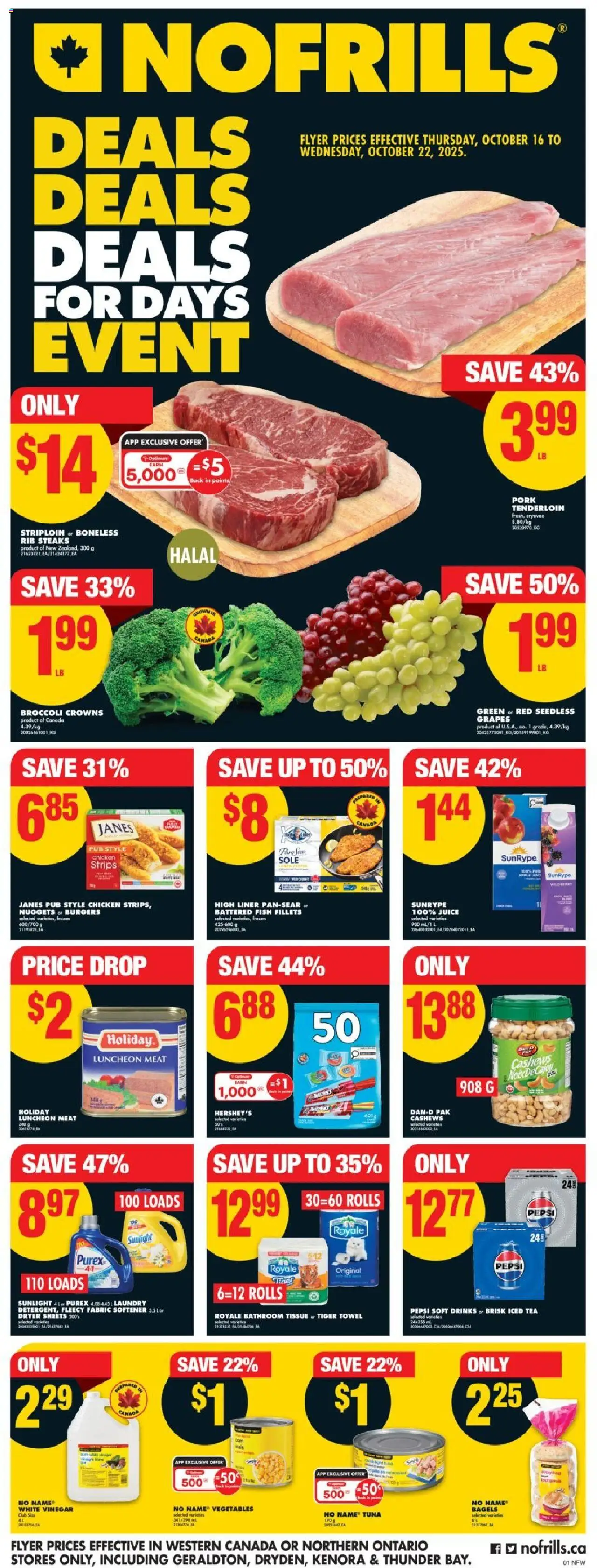 No Frills flyer valid from Oct 16, 2025 - page number 1