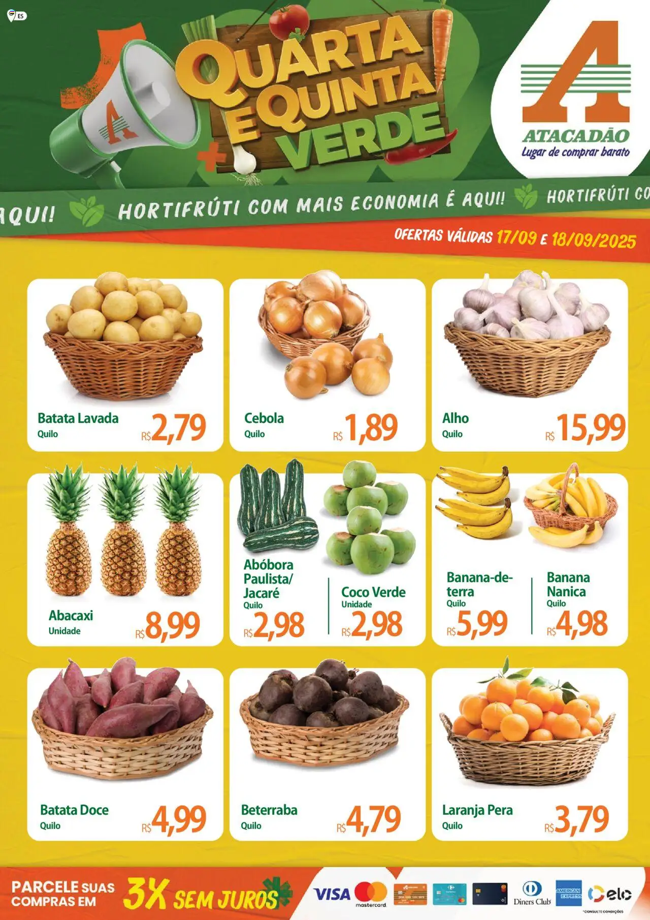 Atacadão folheto "Ofertas - ES" válido a partir de 17/09/2025 - número de página 1