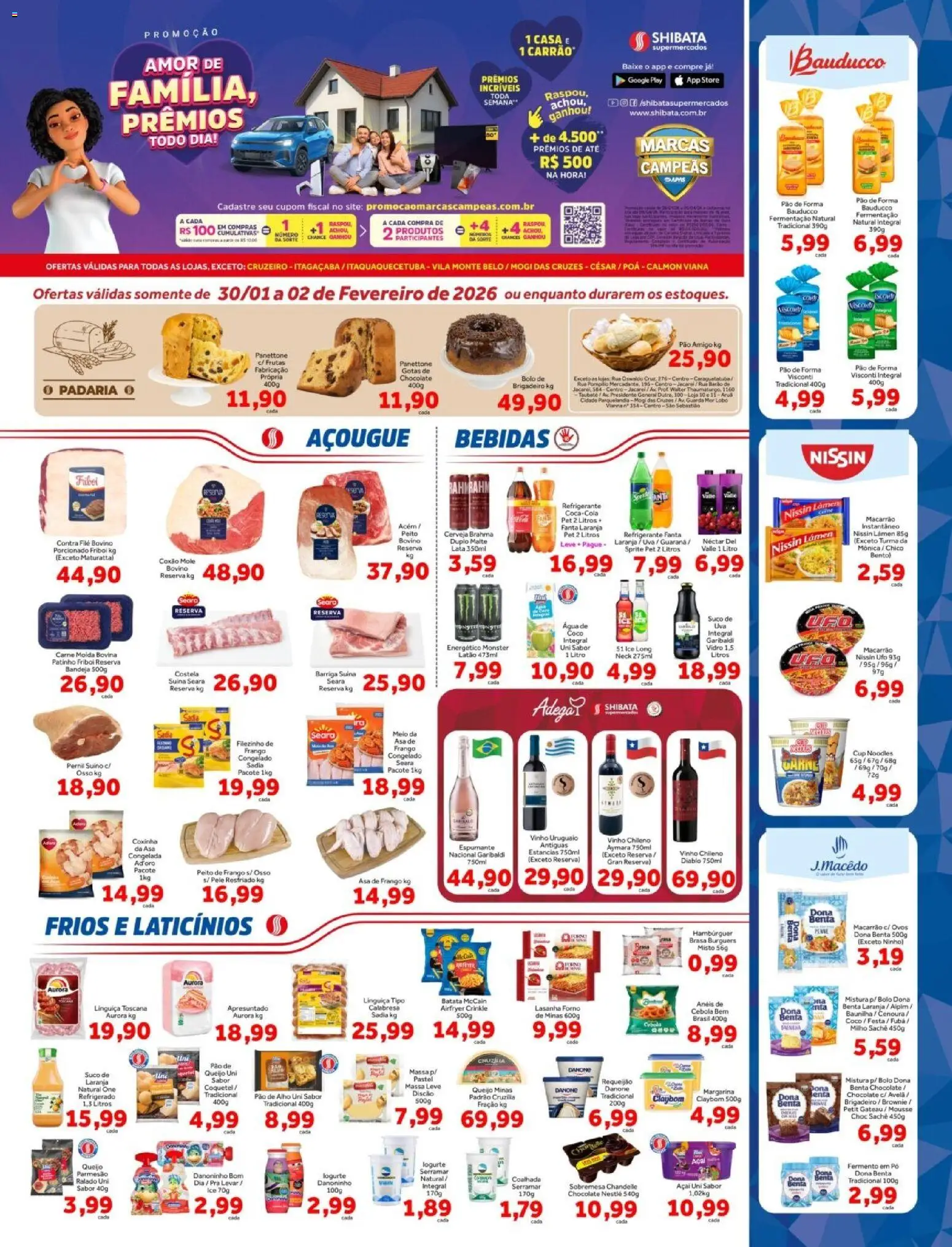 Pré-Visualização do folheto "Ofertas da semana" da loja Shibata válido a partir de 30/01/2026