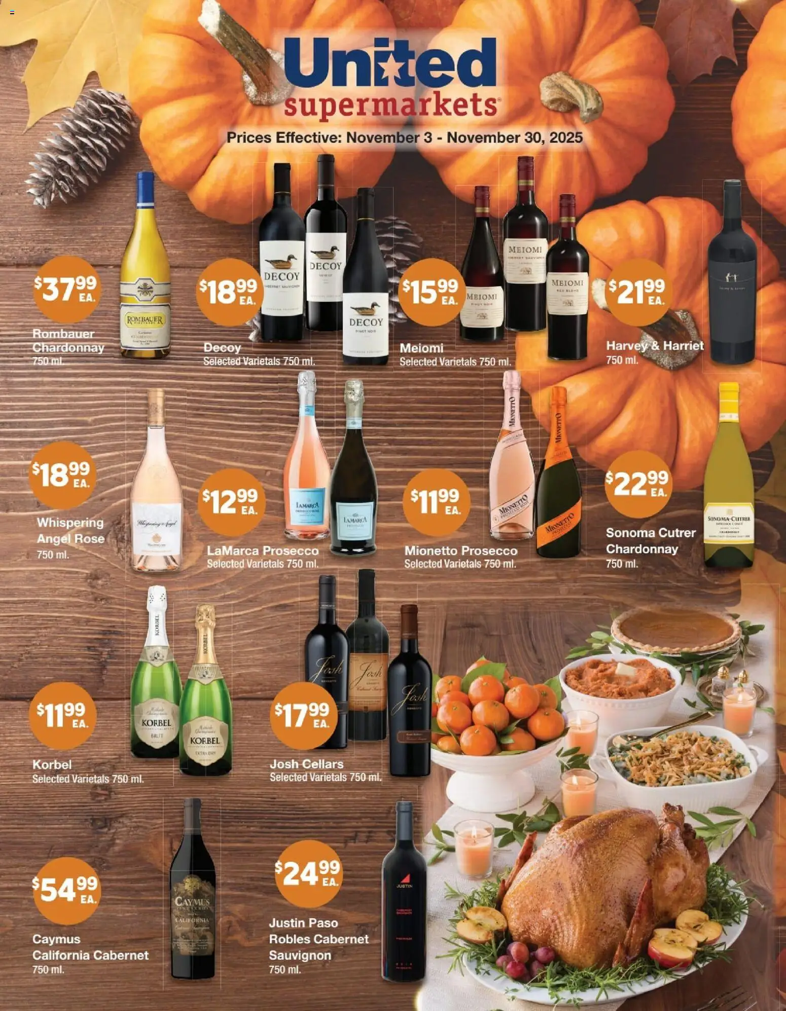 Ad Preview of United Supermarkets November Wine Flyer from 11/03/2025