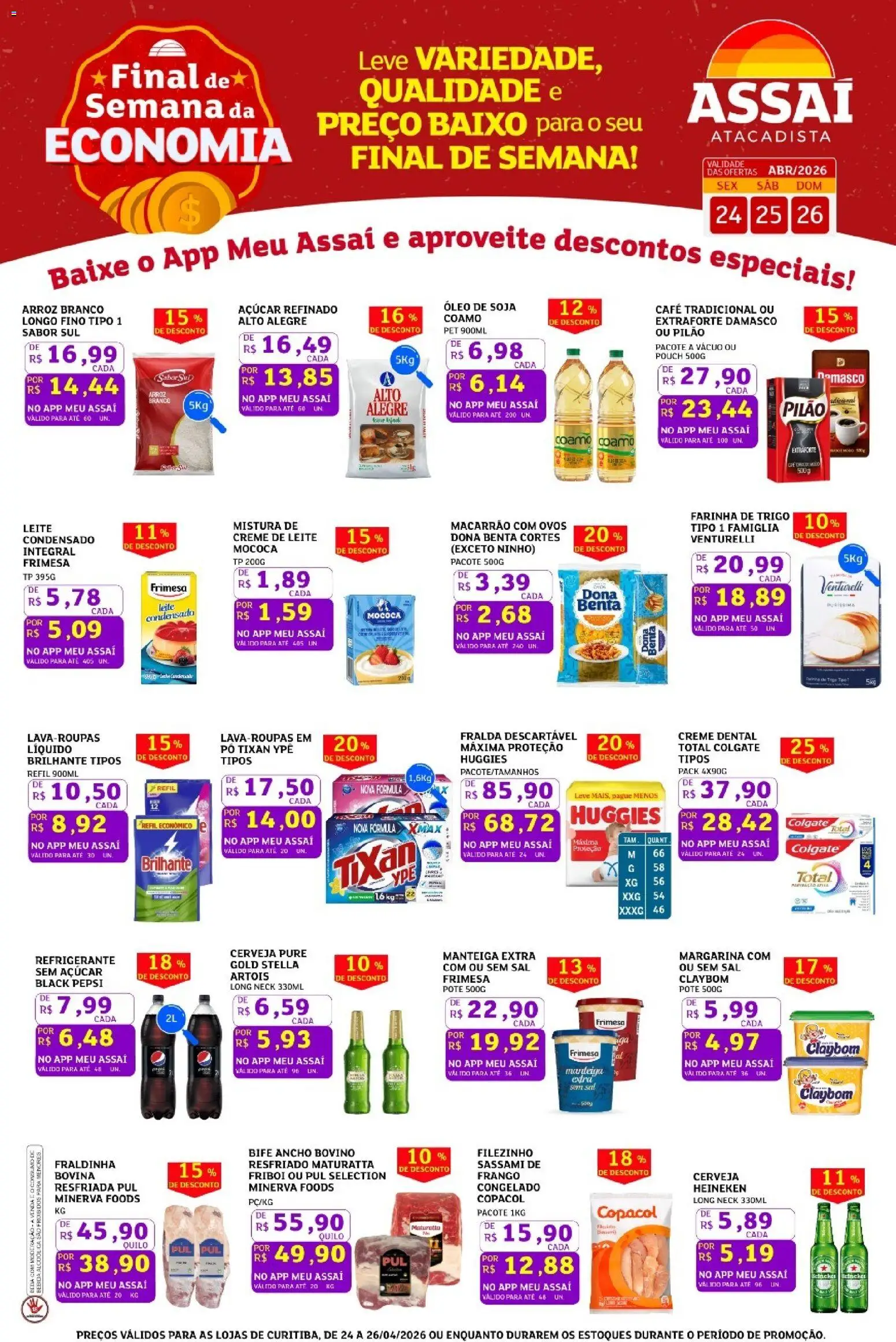 Pré-Visualização do folheto "Assaí Atacadista ofertas - PR" da loja Assaí Atacadista válido a partir de 24/04/2026