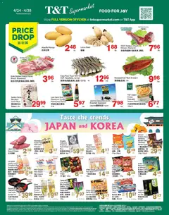 Preview of leaflet T&T Supermarket weekly flyer - AB from shop T&T Supermarket is valid from Apr 24, 2026