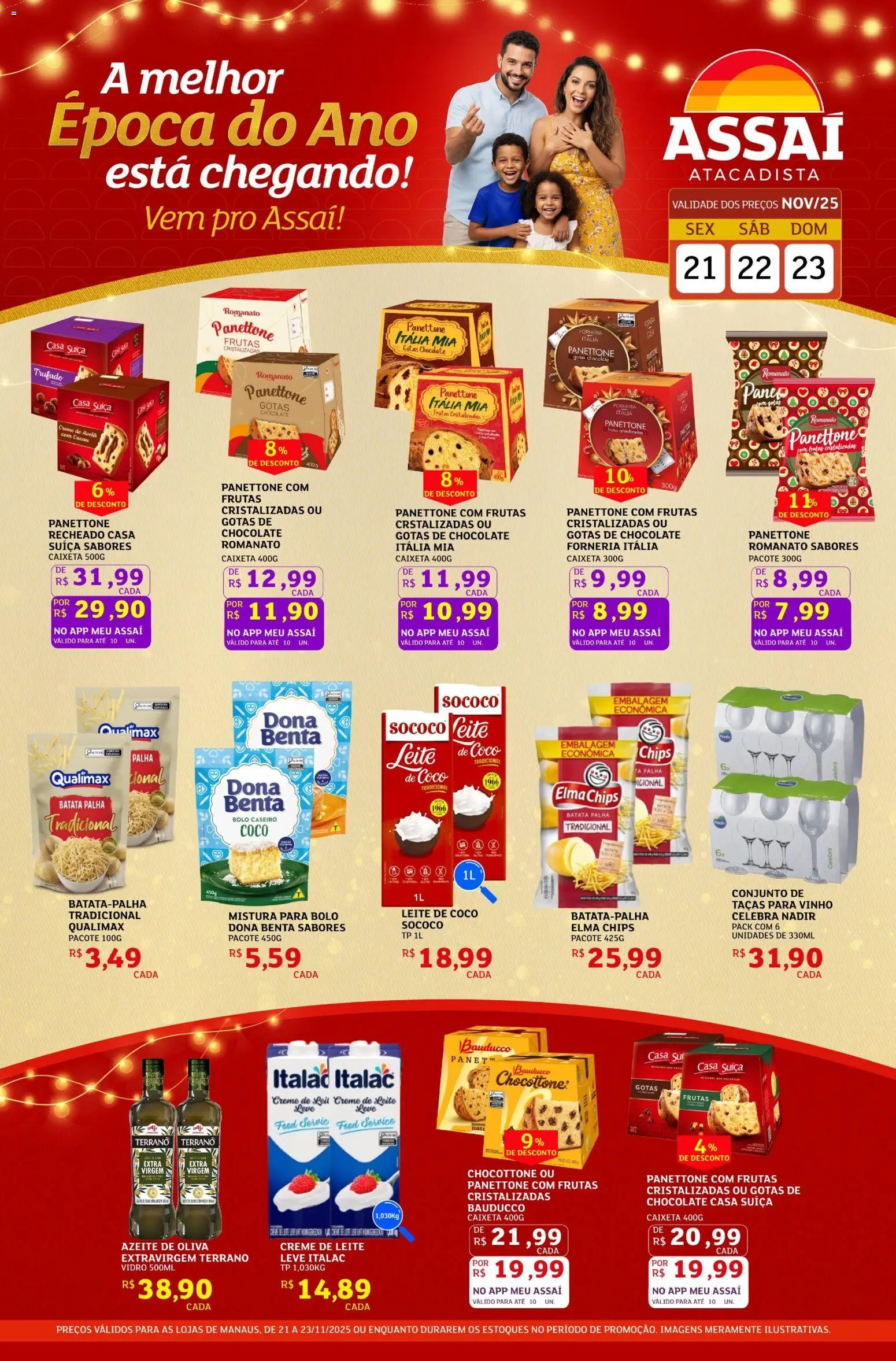 Pré-Visualização do folheto "Encarte" da loja Assaí Atacadista válido a partir de 21/11/2025