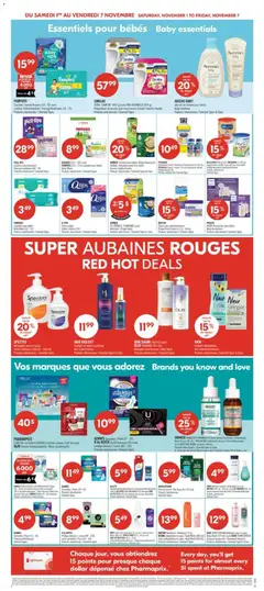 Preview of leaflet Weekly flyer / circulaire from shop Pharmaprix is valid from Nov 01, 2025 | Page: 9